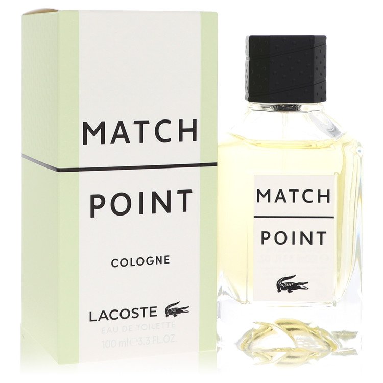 Lacoste Match Point cologne bottle and packaging on a white background