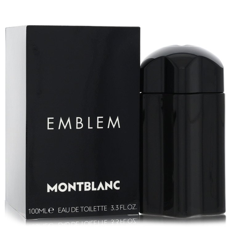 Montblanc Emblem Cologne bottle — Aromatic Spicy men fragrance with clary sage, grapefruit, cardamom, violet leaf, cinnamon, woodsy notes, and tonka bean