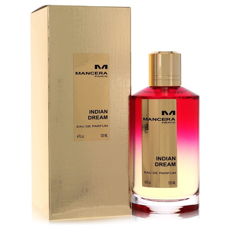 Mancera Indian Dream Eau de Parfum bottle and packaging on a white background