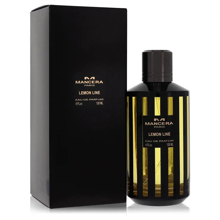 Mancera Lemon Line Eau de Parfum bottle and packaging on a white background