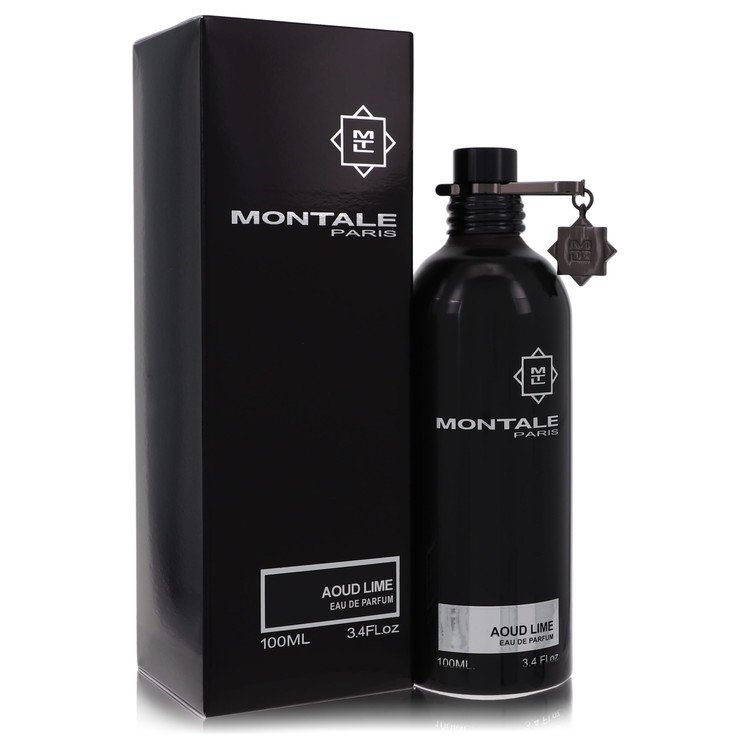 Montale Paris Aoud Lime perfume bottle and packaging on a white background