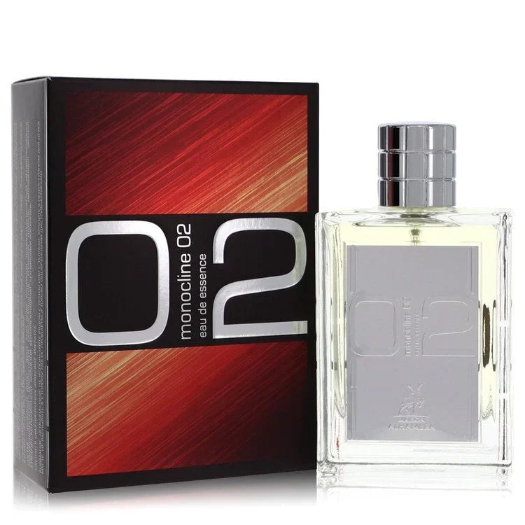 Moncline 02 perfume bottle and packaging on a white background