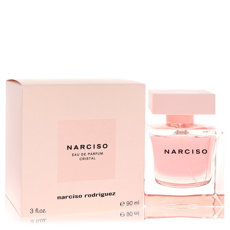 Narciso Rodriguez perfume bottle and packaging on a white background