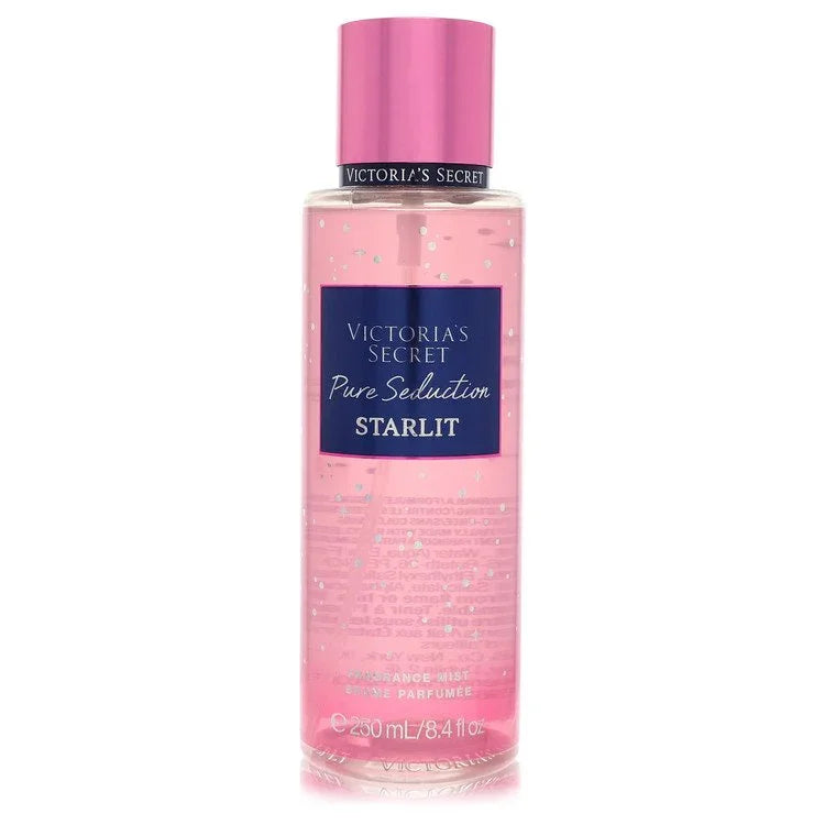 Victoria's Secret Pure Seduction Starlit Fragrance Mist 8.4 fl oz — warm fruity body mist with Night Plum and Warm Cedar