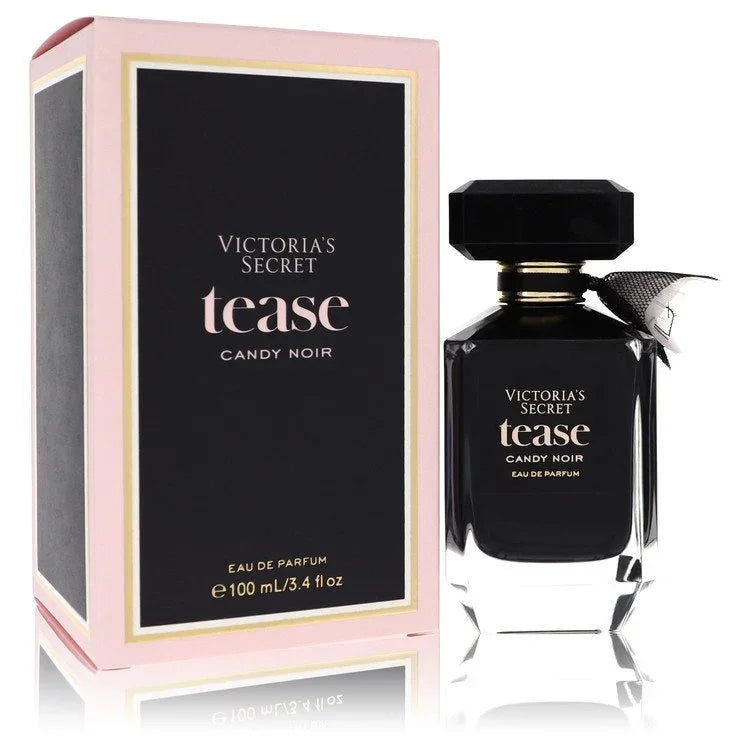 Victoria's Secret Tease Candy Noir perfume bottle and packaging on a white background