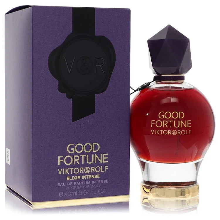 Viktor & Rolf Good Fortune perfume bottle and packaging on a white background
