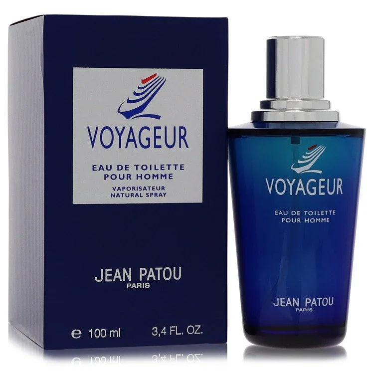 Jean Patou Voyageur Eau de Toilette bottle and packaging on a white background
