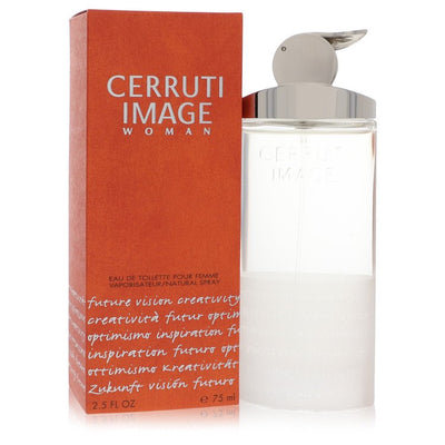 Cerruti Image Eau de Parfum minimalist flacon — women's floral woody EDP with bergamot, violet leaves, rose, jasmine and lily of the valley