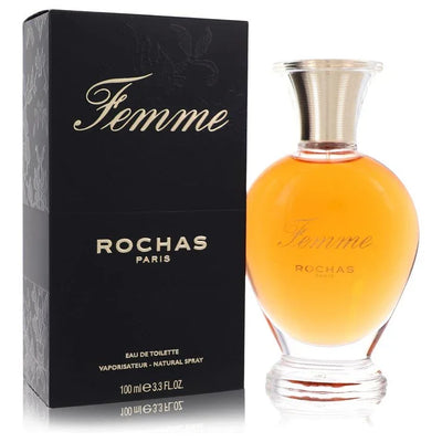 Femme Rochas by Rochas classic chypre fruity perfume bottle