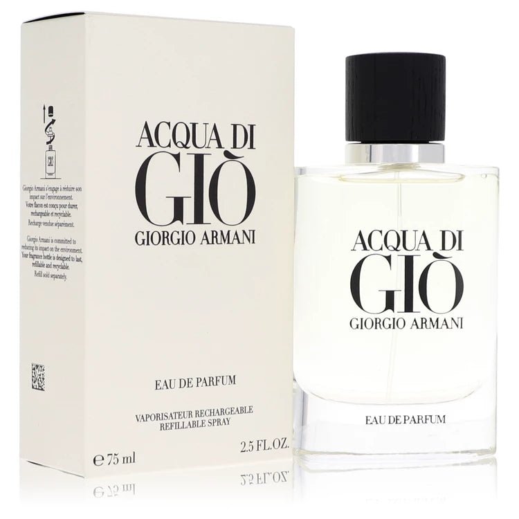 Acqua Di Gio CologneEau De Toilette SprayBy Giorgio Armani for Men2.5 oz Eau De Parfum Refillable Spray