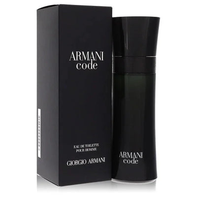 Giorgio Armani Armani Code men's EDT showing lemon mandarin bergamot rosemary lavender iris tonka bean cedar white musk