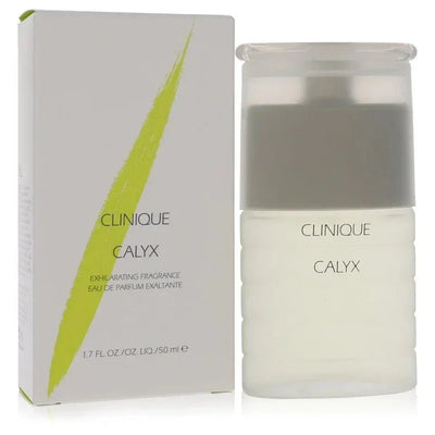 Clinique Calyx Perfume bottle — tropical floral fruity fragrance for women with grapefruit, passionfruit, rose, jasmine, and sandalwood base