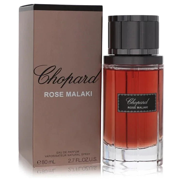 Chopard Rose Malaki perfume 80ml bottle and box, luxury eau de parfum spray