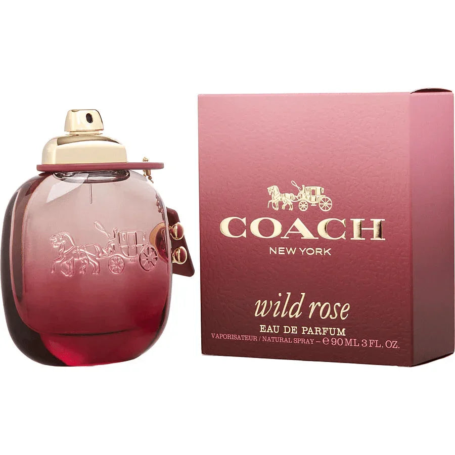 Coach Wild Rose Eau de Parfum spray bottle and box for women, 90ml