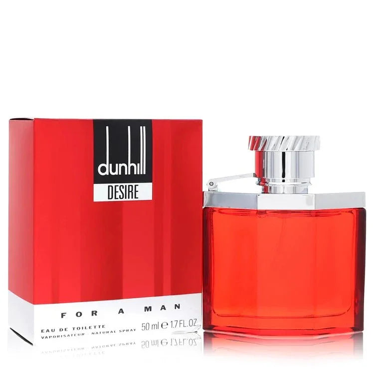 Desire Cologne by Alfred Dunhill bottle — woody oriental spicy men's fragrance with bergamot, cardamom, lemon, geranium, jasmine, nutmeg, vetiver, sandalwood, and amber