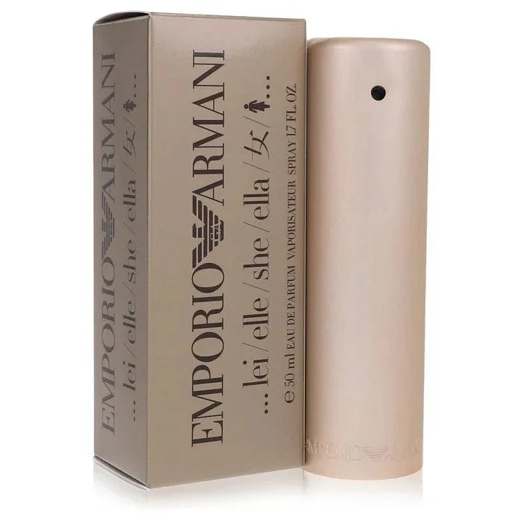 Emporio Armani Eau de Parfum spray with beige bottle and matching box, 50ml size