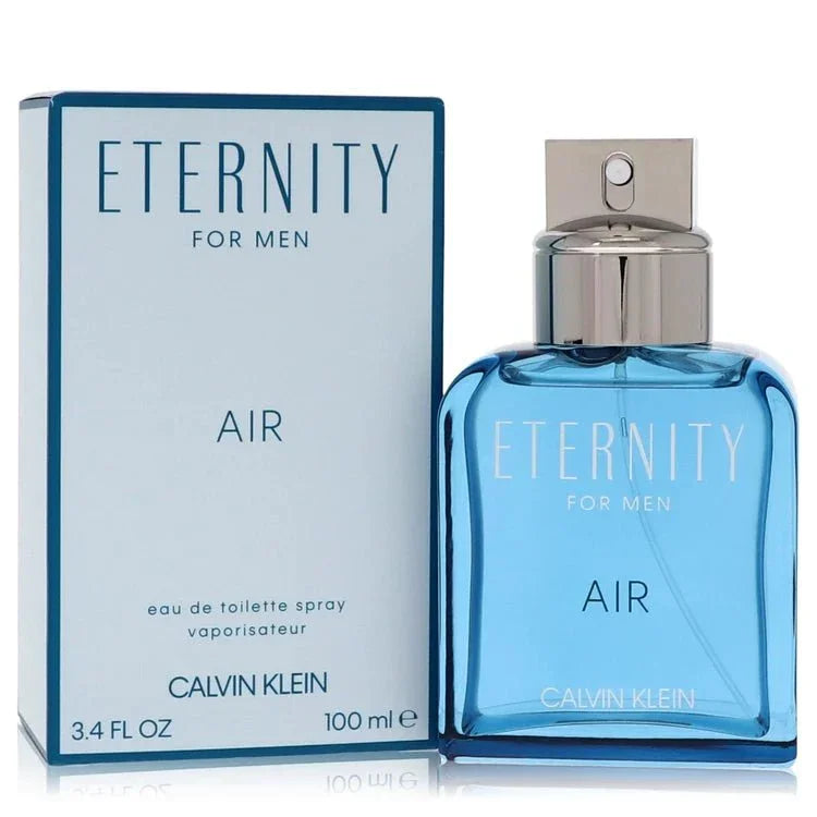 Eternity Air for Men eau de toilette spray in blue glass bottle with matching box, 100ml