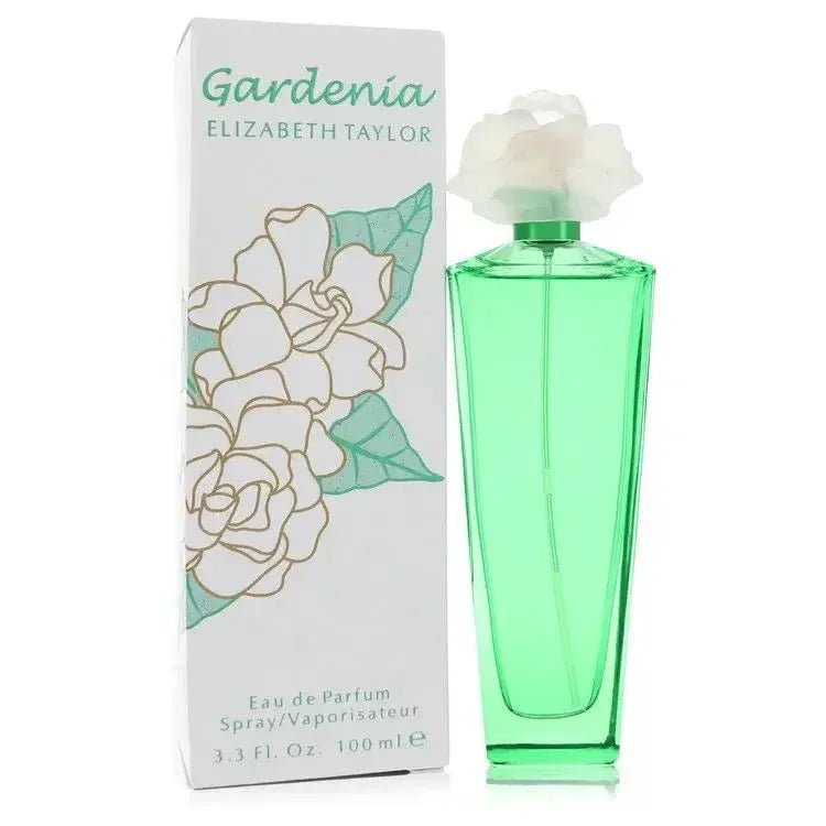 Gardenia Elizabeth Taylor Eau de Parfum spray 100ml with floral box and green bottle