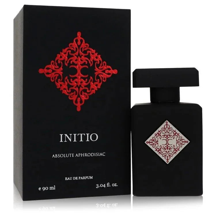 Initio Absolute Aphrodisiac Eau de Parfum spray bottle and box, black with red design, 90ml