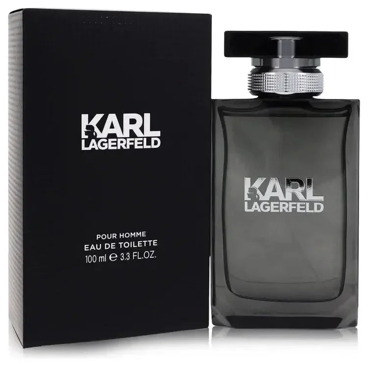 Karl Lagerfeld Pour Homme eau de toilette spray for men with box, 100ml bottle.