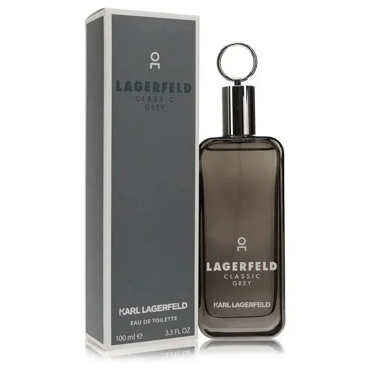 Lagerfeld Classic Grey Eau de Toilette spray for men with box, 100ml fragrance bottle