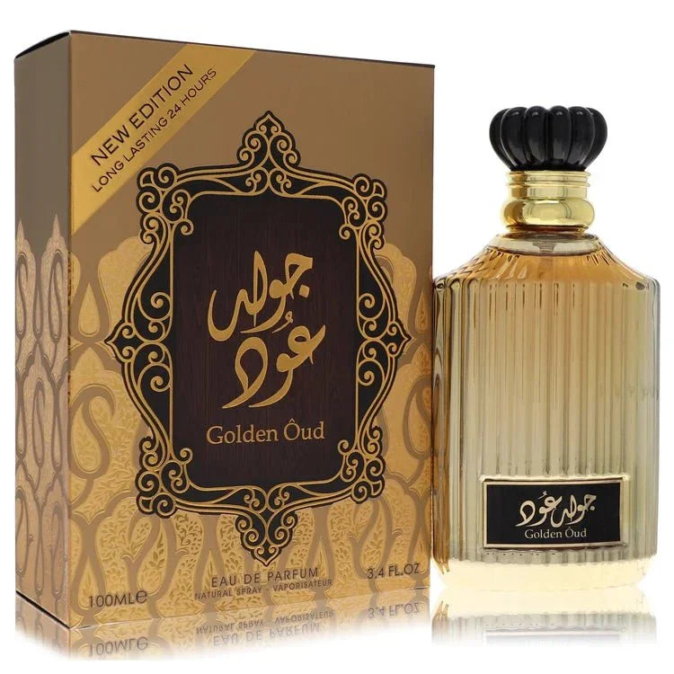 3.4 oz Eau De Parfum Spray (Unisex)Lattafa Asdaaf Golden Oud CologneBy Lattafa for Men and WomenGuilty Fragrance