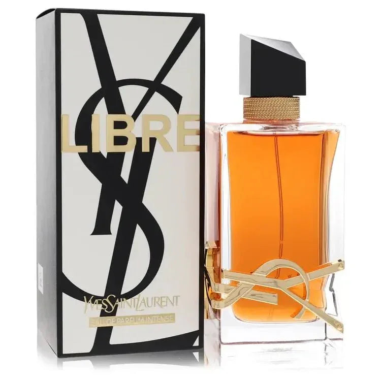 Yves Saint Laurent Libre perfume bottle and packaging on a white background
