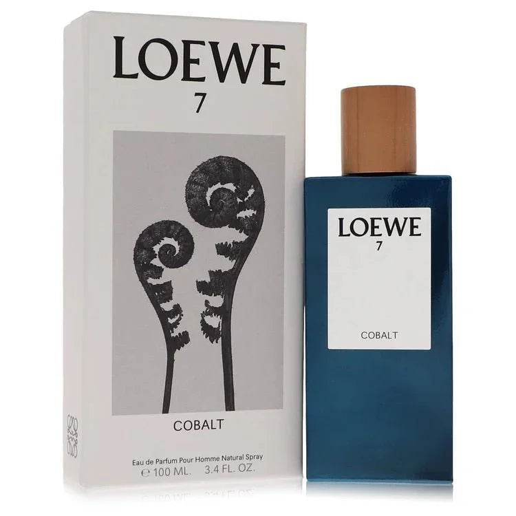 Loewe 7 Cobalt eau de parfum bottle fresh spicy woody fragrance