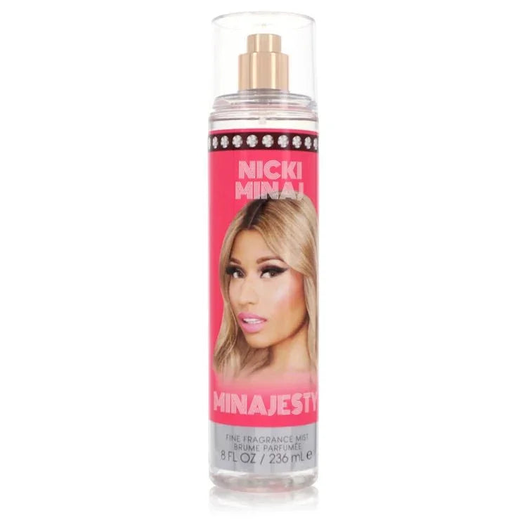 Nicki Minaj Minajesty Perfume bottle — fruity floral women’s Eau de Parfum with red berries, lemon, peach, magnolia, frangipani, orchid, tonka bean, vanilla, and musk