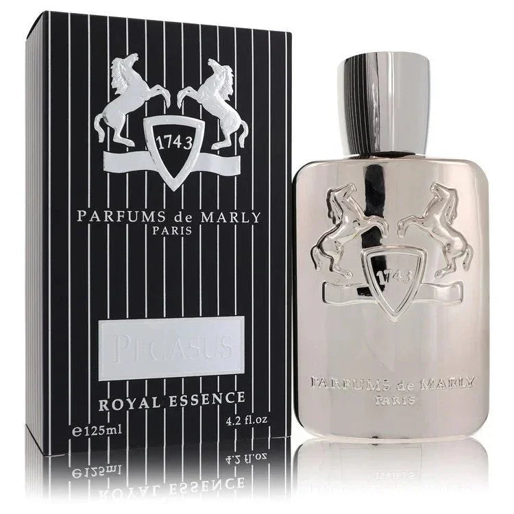 Parfums de Marly Pegasus eau de parfum 125ml with striped box, luxury fragrance bottle