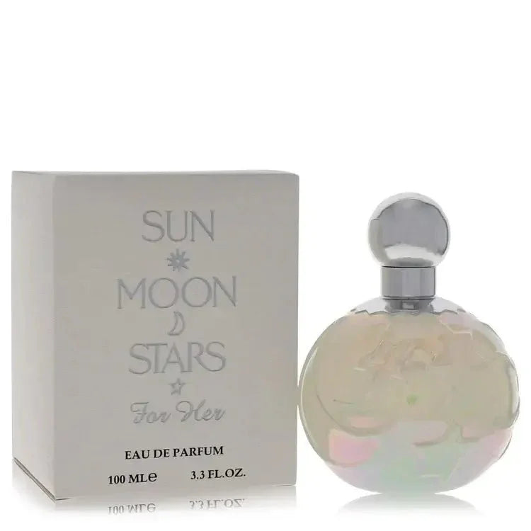 Sun Moon Stars Eau de Parfum spray for women, 100ml bottle with matching box.