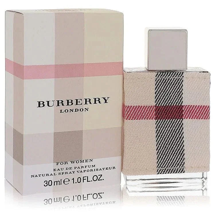 Burberry London Eau de Parfum for women, 30ml bottle with box, plaid pattern design