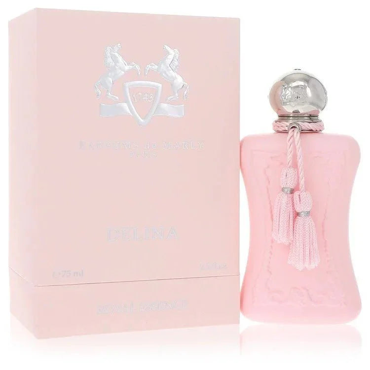 Delina perfume eau de parfum spray for women with pink box and decorative bottle