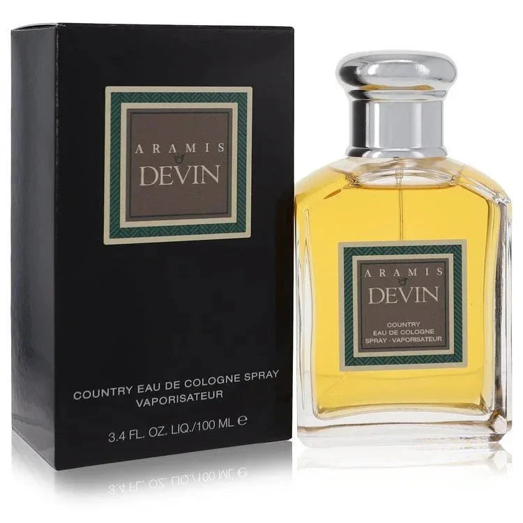 Aramis Devin cologne spray for men, 3.4 oz bottle with box, classic fragrance