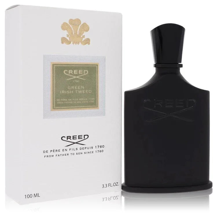Green Irish Tweed eau de parfum spray bottle and box, 100ml fragrance display