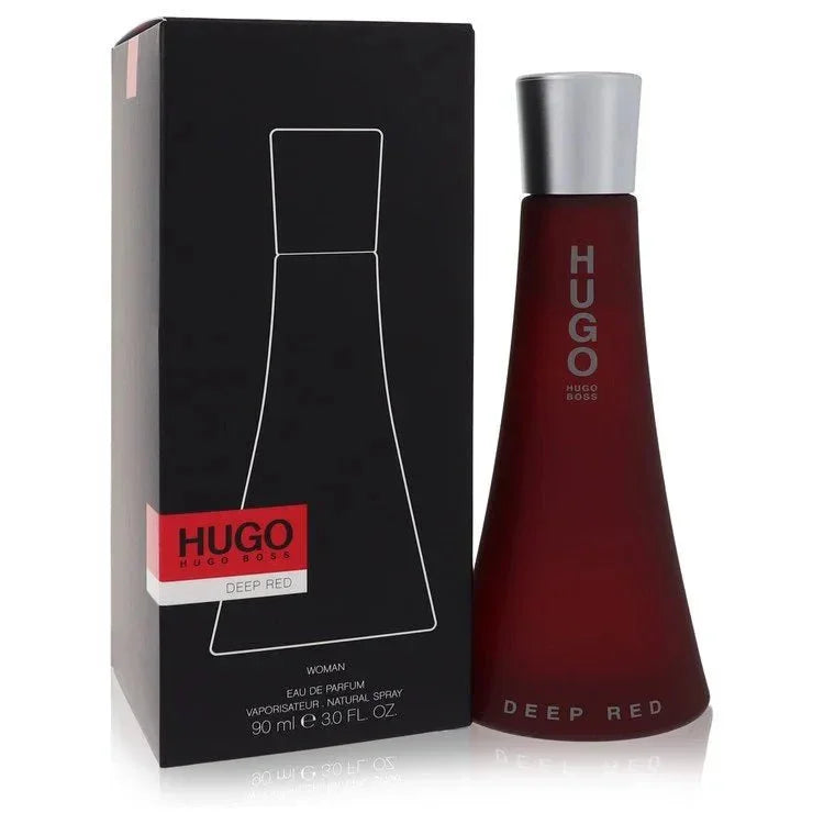 Hugo Deep Red Eau de Parfum spray for women, 90ml bottle with matching box