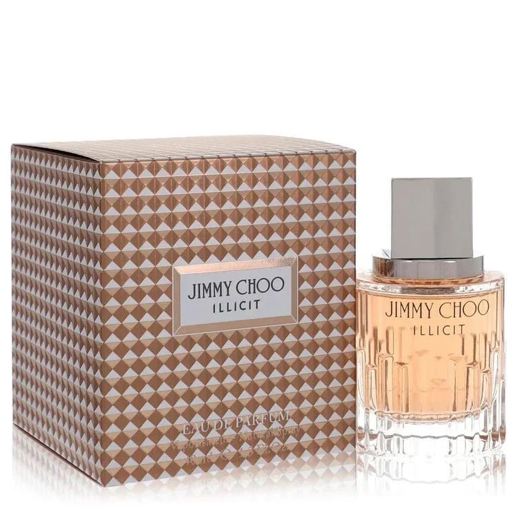 Jimmy Choo Illicit perfume bottle and box, elegant geometric packaging, eau de parfum for women