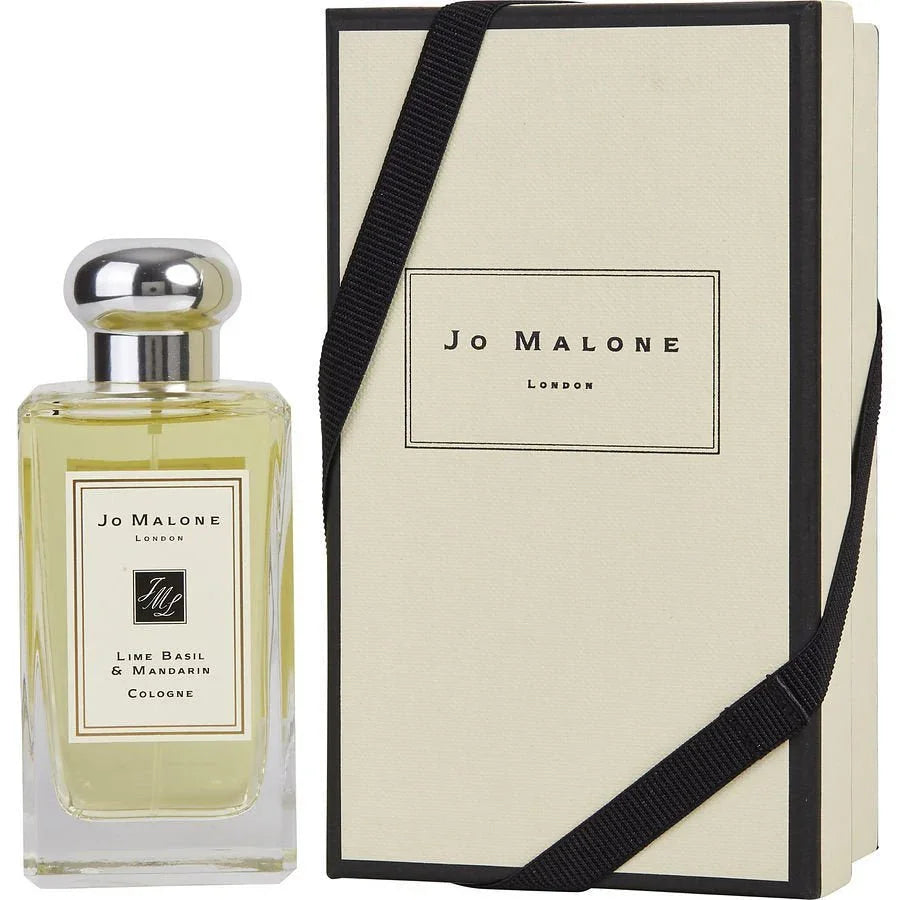 Jo Malone Lime Basil & Mandarin cologne spray bottle with cream gift box