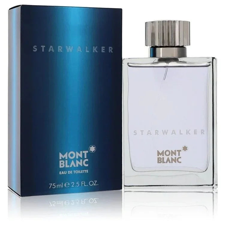 Mont Blanc Starwalker Cologne bottle — Woody Spicy men's fragrance with bergamot, bamboo, mandarin orange, ginger, nutmeg, and cedar notes