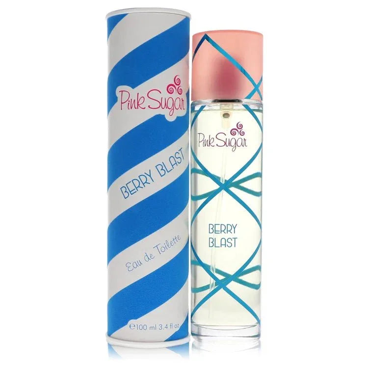 Aquolina Pink Sugar Berry Blast Perfume bottle — fruity gourmand women’s EDT with blueberry, blackberry, orange, bergamot, cotton candy, cherry, strawberry, caramel, vanilla, cedar, moss, and tonka