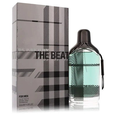 Burberry The Beat for Men eau de toilette spray and box with plaid pattern, 100ml