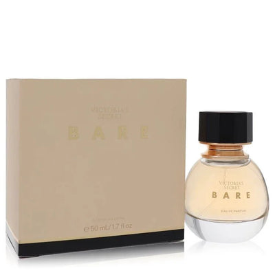 Victoria's Secret Bare Eau de Parfum spray with beige box and round perfume bottle