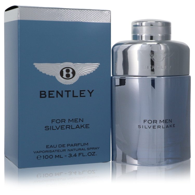 Bentley cologne and perfume collection — luxury automotive heritage and bold fresh woody spicy fragrances inside metallic-trimmed geometric glass bottles at Guilty Fragrance
