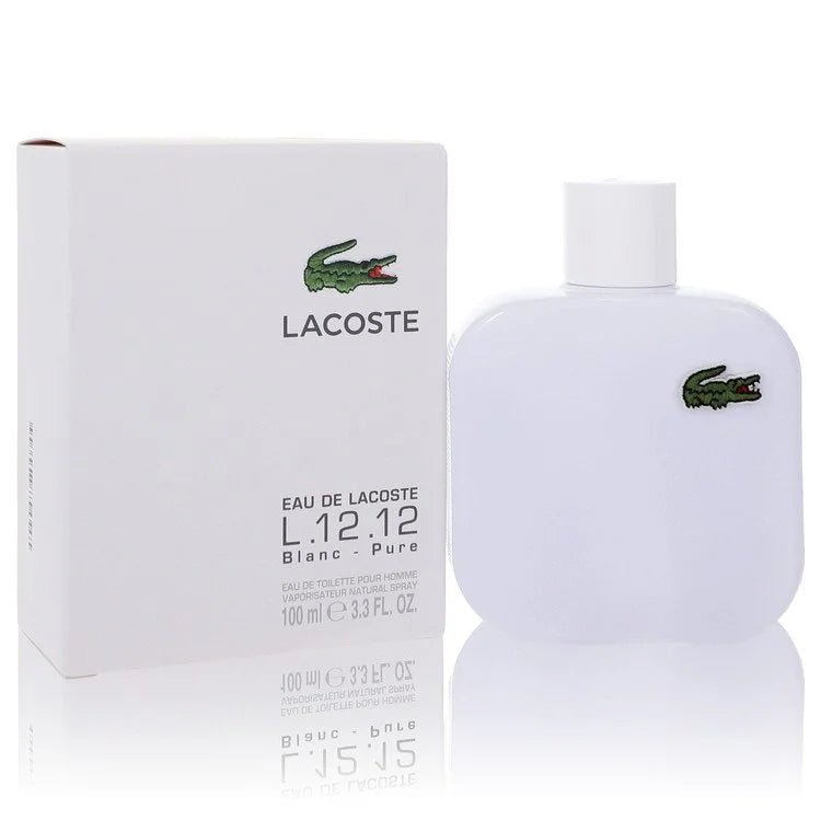 Lacoste men's cologne collection — L.12.12 Blanc, Noir, Rouge, Essential, and L'Homme fragrances at Guilty Fragrance