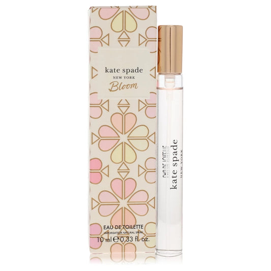 Kate Spade New York Bloom perfume bottle and packaging on a white background