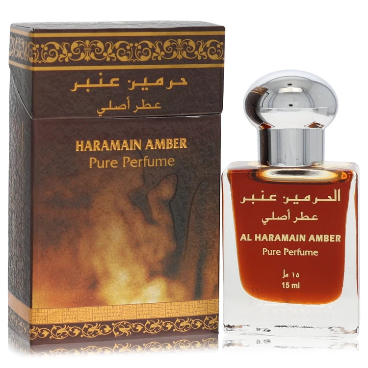 Al Haramain Amber Pure Perfume bottle and packaging on a white background