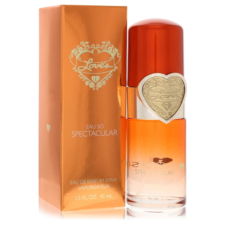 1.5 oz Love's Eau So Spectacular Perfume by Dana bottle with lemon leaf, wisteria, peach and soft wood notes
