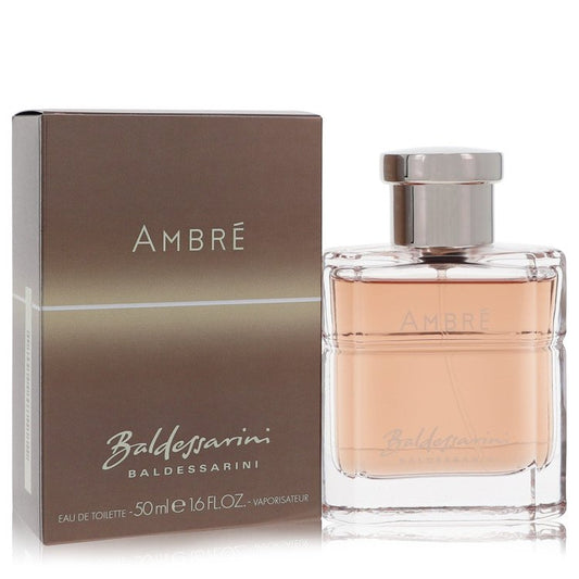 Baldessarini Ambre perfume bottle and packaging on a white background