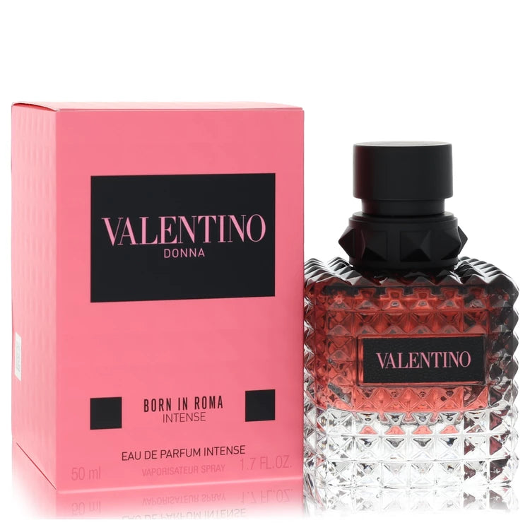Valentino Donna Born In Roma Intense Eau de Parfum Intense with blackcurrant, bergamot, jasmine tea, jasmine sambac, bourbon vanilla, and ambergris