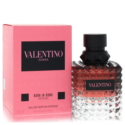 Valentino Donna Born In Roma Intense Eau de Parfum Intense with blackcurrant, bergamot, jasmine tea, jasmine sambac, bourbon vanilla, and ambergris